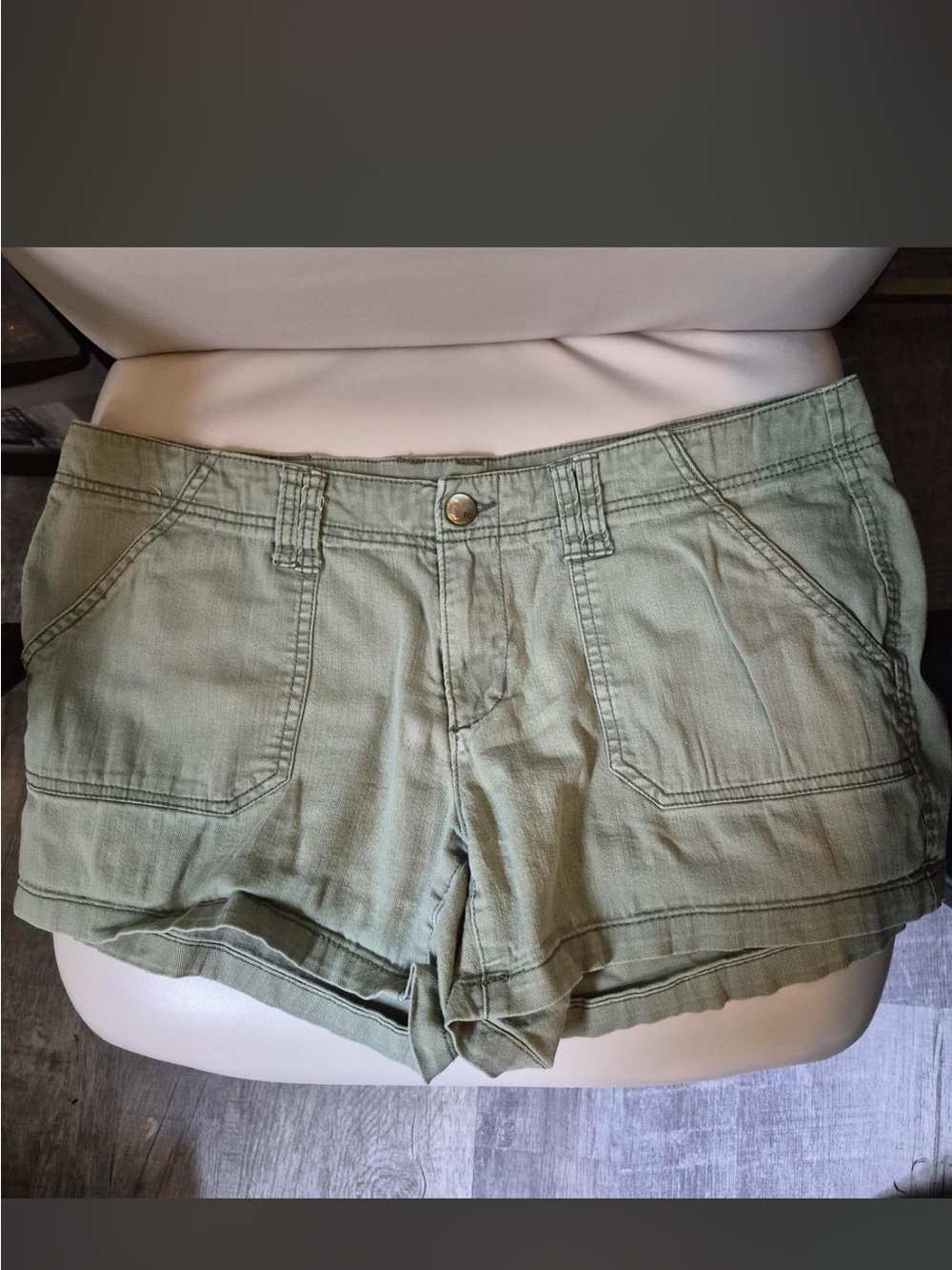 Green Cargo Shorts